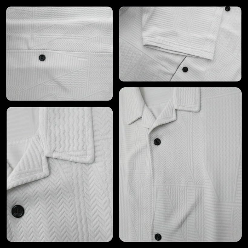 Leriya Fashion Shirt for Man | Mens Casual Shirts | Shirt for Man| Shirts for Mens Stylish |Half Sleeve Button Down Textured Summer Wear (Available in Plus Sizes)