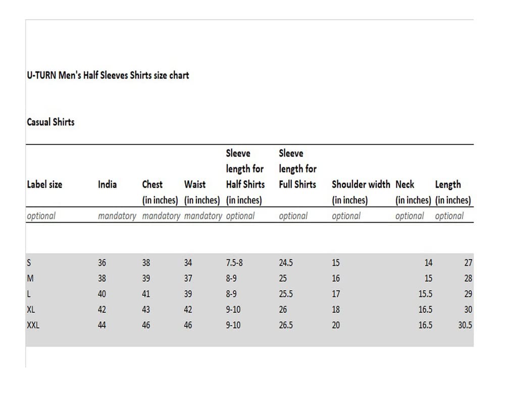 U TURN Men's Casual Printed Striped Stylish Latest Formal Shirt for Men