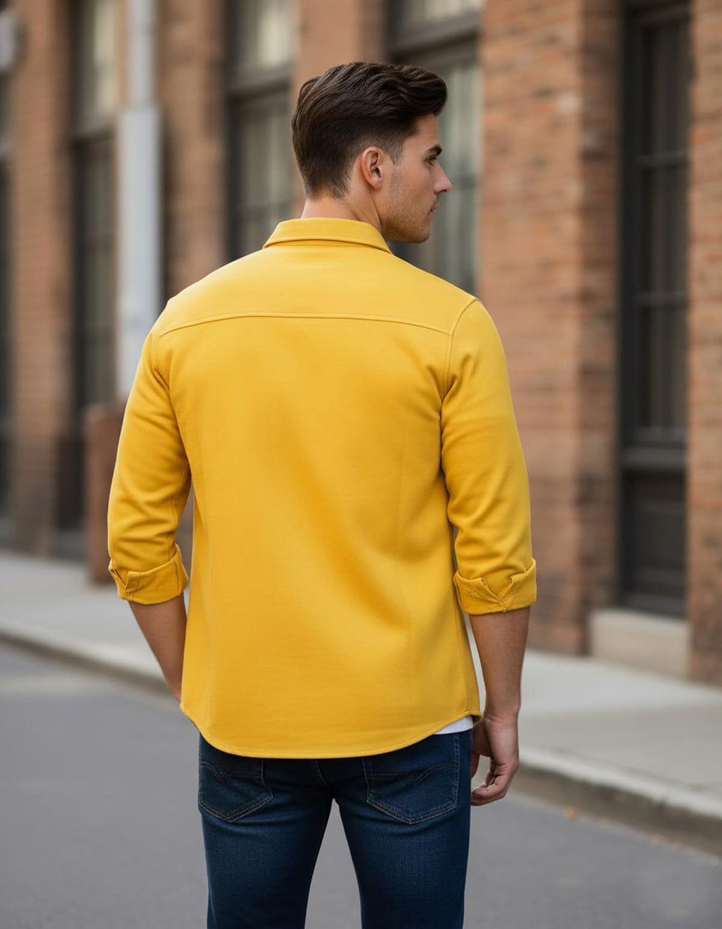 DEELMO Men’s Stylish Cotton Blend Casual Shirt || Full Sleeve Button-Down Shirt with Dual Flap Pockets || Comfortable Breathable Fabric || Perfect for Casual Office and Outing Wear