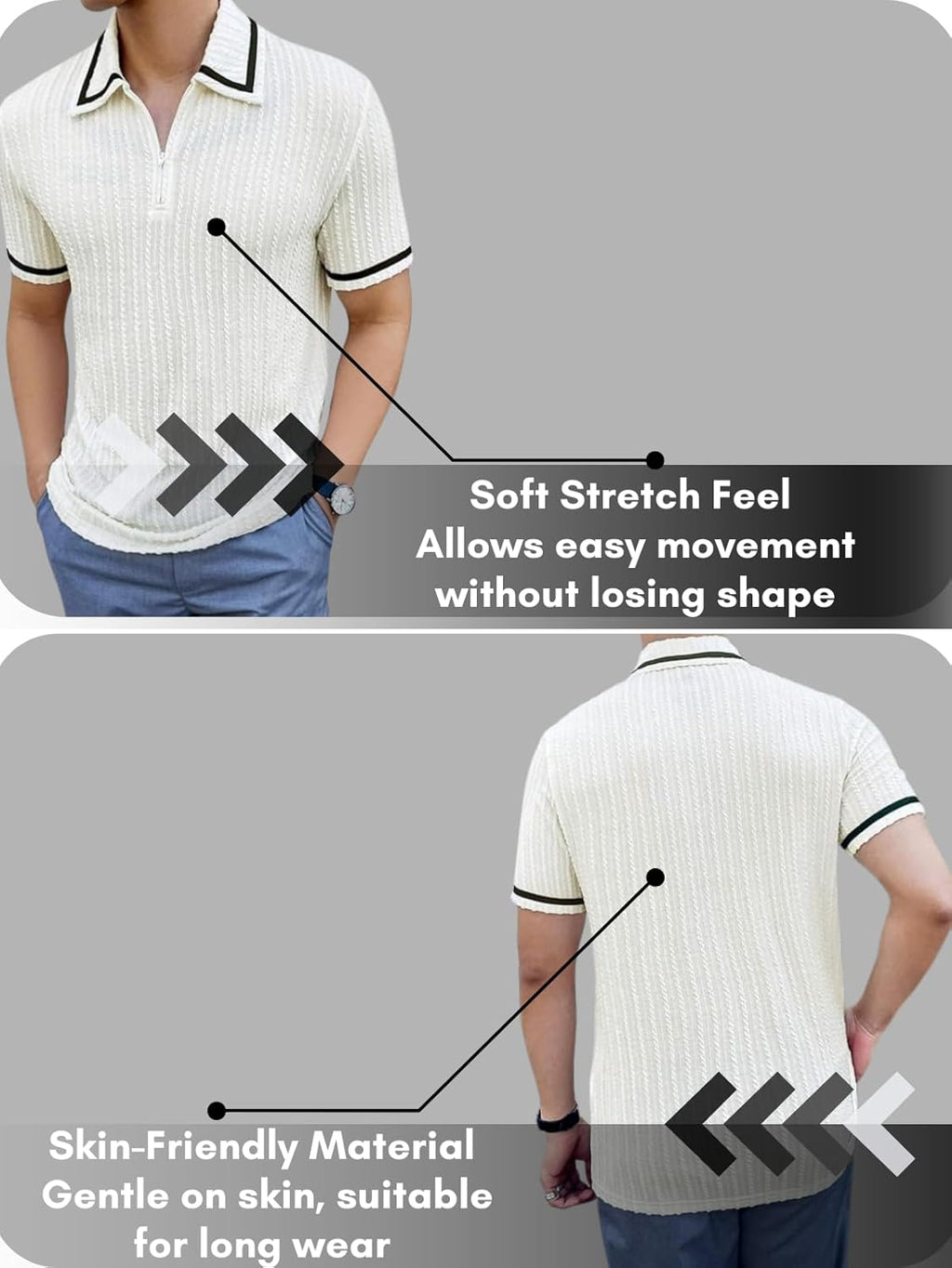 GRECIILOOKS Men's Polycotton Regular Fit Stylish Half Sleeve Casual T-Shirt Plain & Trendy (Available in Plus Size and Combo Pack of 2)