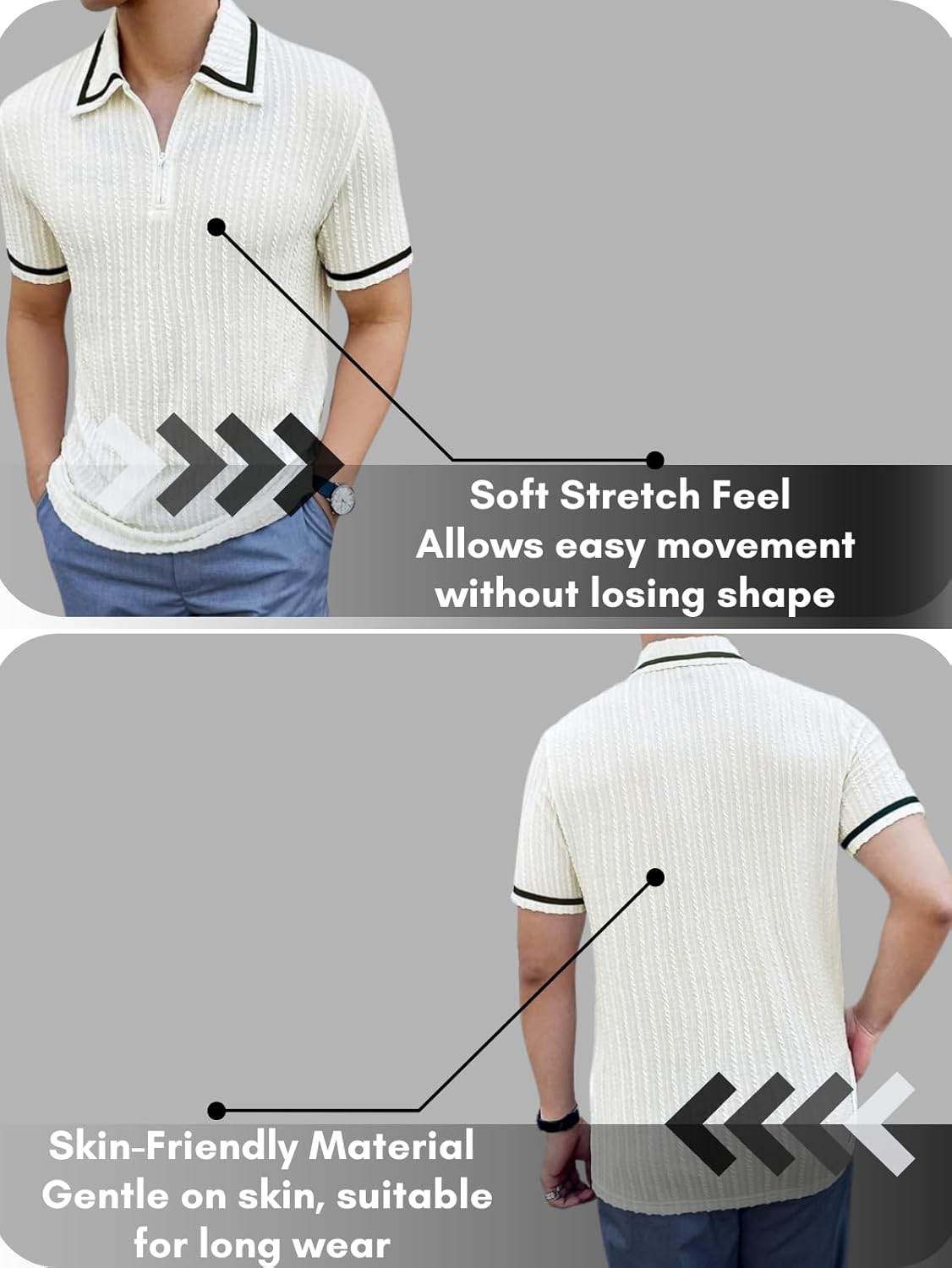 GRECIILOOKS Men's Polycotton Regular Fit Stylish Half Sleeve Casual T-Shirt Plain & Trendy (Available in Plus Size and Combo Pack of 2)