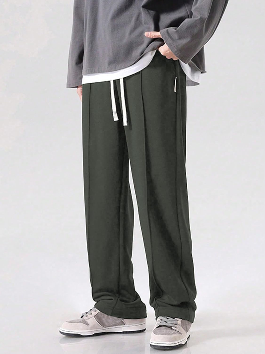 GRECIILOOKS Men's Lycra Cargo Track Pants – Loose Fit Joggers for Men | Korean Style Travel & Lounge Wear with Pockets (Available in Plus Size and Combo Pack of 2)