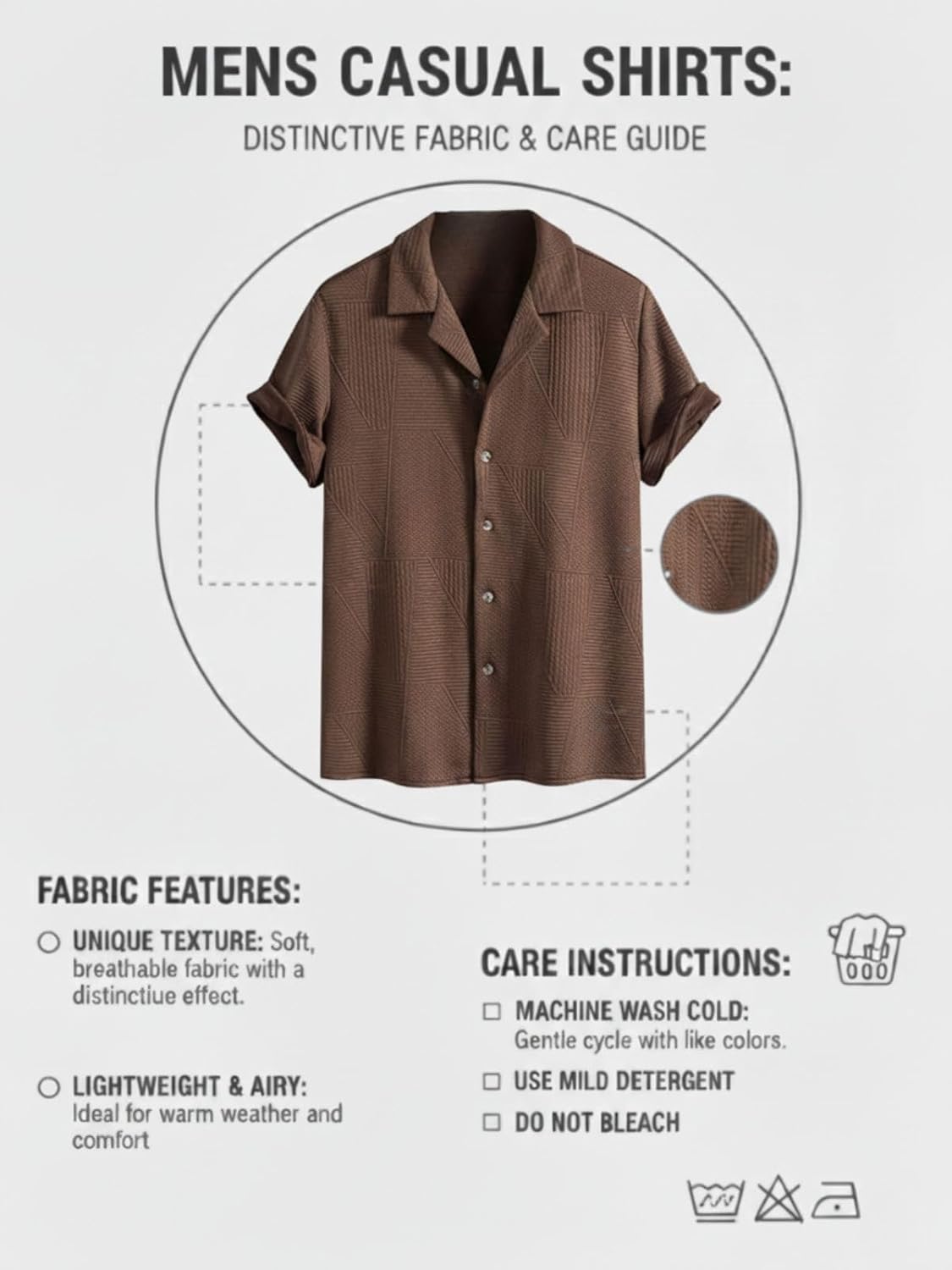 Leriya Fashion Shirt for Man | Mens Casual Shirts | Shirt for Man| Shirts for Mens Stylish |Half Sleeve Button Down Textured Summer Wear (Available in Plus Sizes)