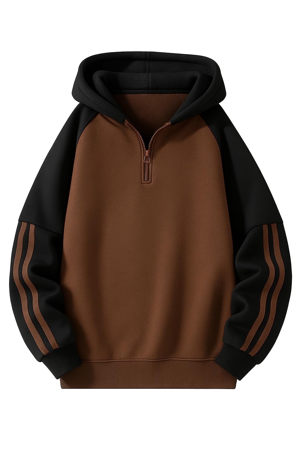 FN3 Half Zipper Color Block Hooded Sweatshirt for Men | Hoodies for Men