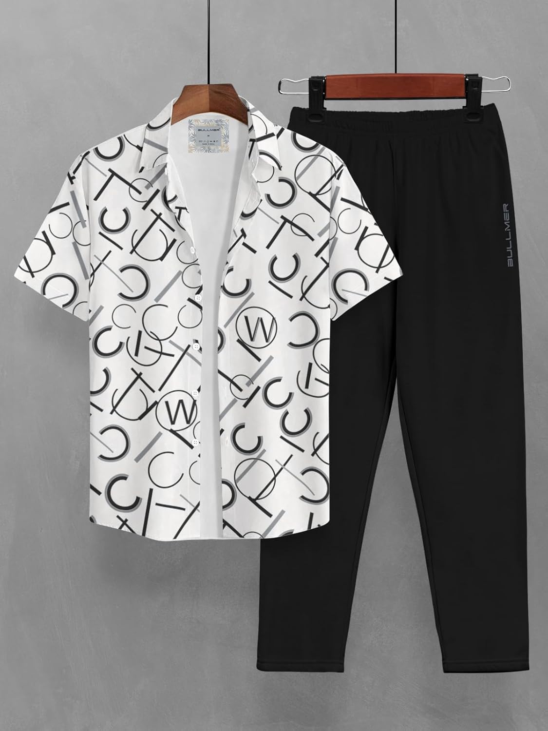 BULLMER Clothing Set with Trendy Shirt & Pants Co-ords for Men