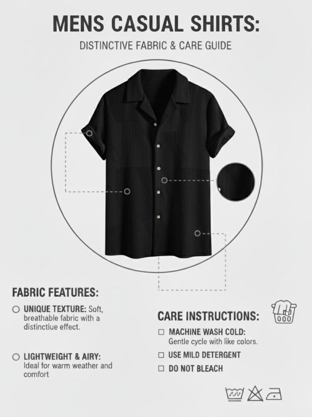 Leriya Fashion Shirt for Man | Mens Casual Shirts | Shirt for Man| Shirts for Mens Stylish |Half Sleeve Button Down Textured Summer Wear (Available in Plus Sizes)