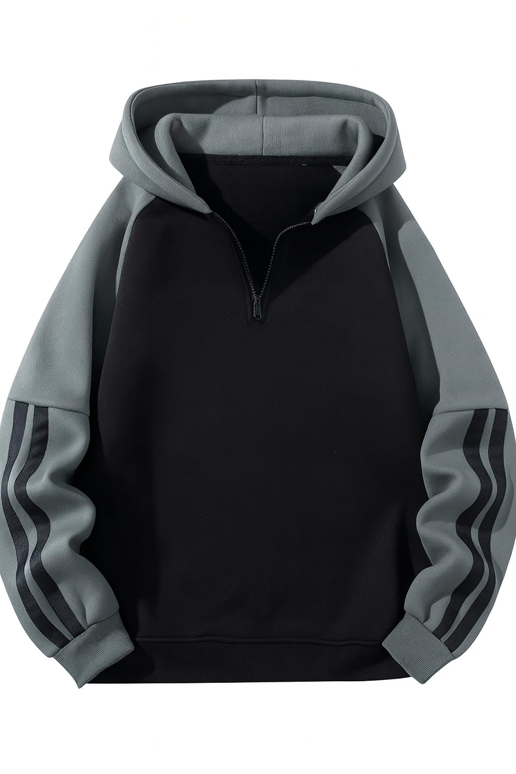 FN3 Half Zipper Color Block Hooded Sweatshirt for Men | Hoodies for Men