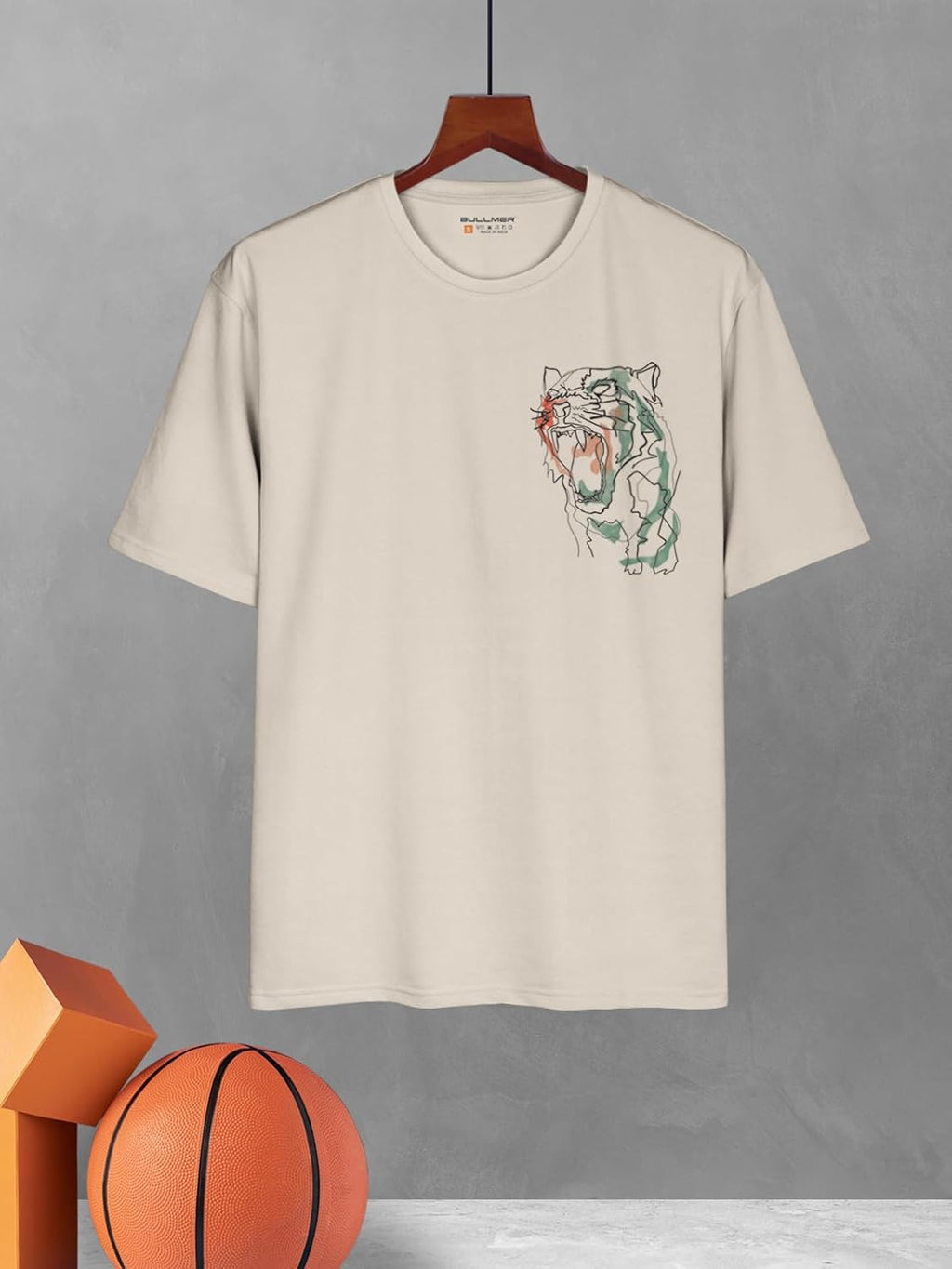 BULLMER Trendy Clothing Set with Oversized T-Shirt & Pants Co-ords for Men