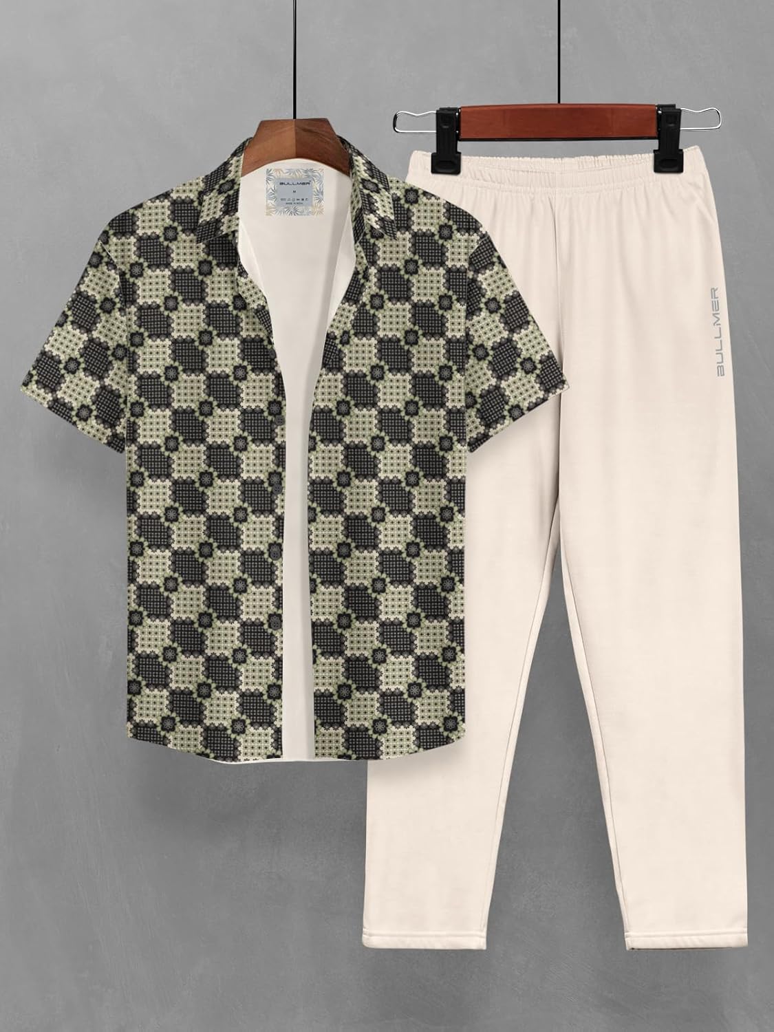 BULLMER Clothing Set with Trendy Shirt & Pants Co-ords for Men